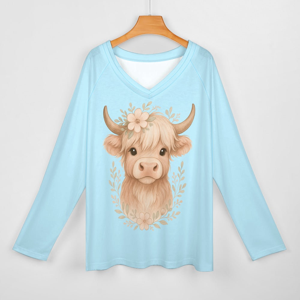 Cuddly Cow Graphic Tee – Soft, Relaxed Fit for Women