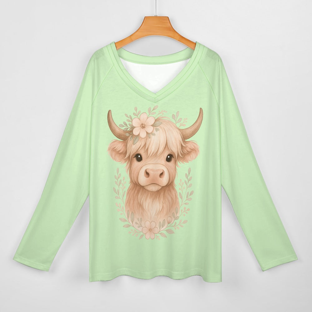 Cuddly Cow Graphic Tee – Soft, Relaxed Fit for Women